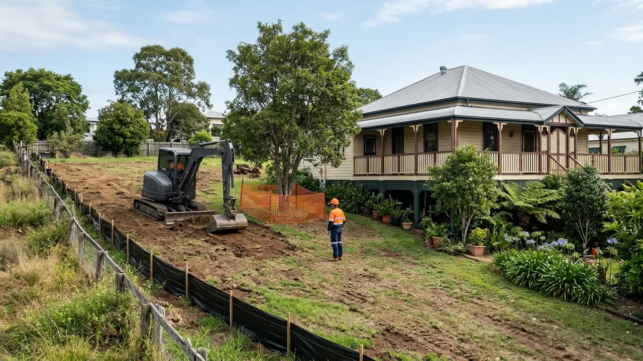 Civil Earthworks in Mount Lofty for Sloping Blocks